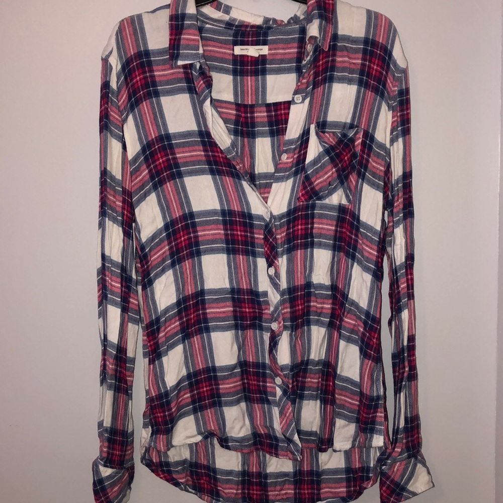 Red white and blue flannel